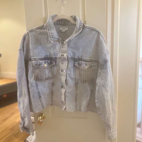 Forever 21 Jackets & Blazers - Denim Jacket with Rhinestones